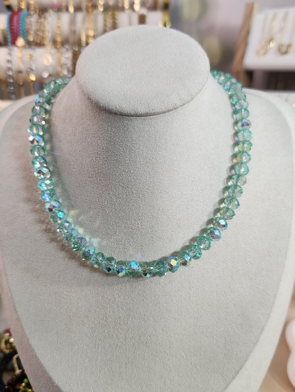 Mermaid Crystal Beaded Necklace